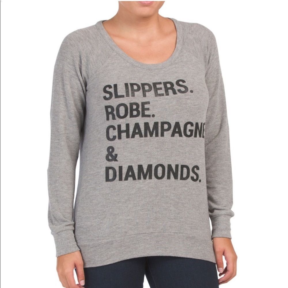 Chaser Slippers Champagne Open Back Sweater